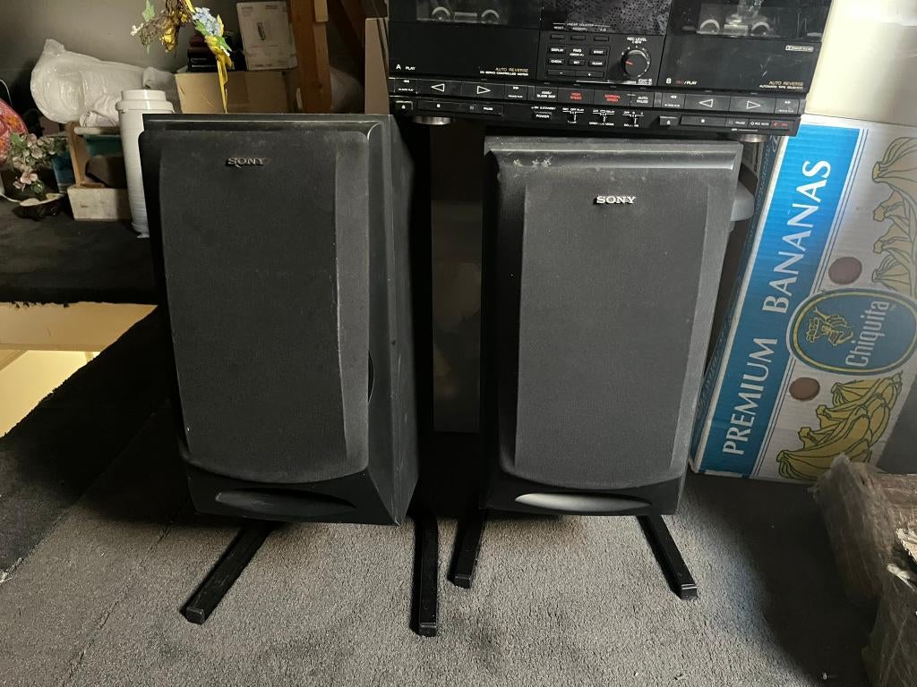 Sony Speaker System SS-EX50 met standaard, Audio, Tv en Foto, Luidsprekers, Gebruikt, Overige typen, Ophalen of Verzenden, Sony