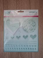 Carlijn Design - CDSC-0003 Stencil Hartjes, Ophalen of Verzenden, Zo goed als nieuw, Overige thema's, Overige typen