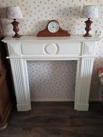 Witte Schouw met Elektrische Haard, Ophalen of Verzenden, Zo goed als nieuw, Vrijstaande haard