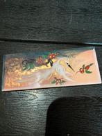 Vintage Cloisonné Email Tegel met Kraanvogel en Bessen, Ophalen of Verzenden, Zo goed als nieuw