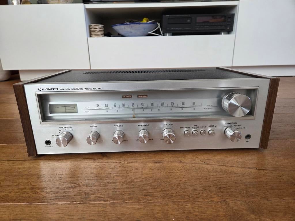 Pioneer SX-450 Tunerversterker Vintage, Ophalen, Minder dan 60 watt, Pioneer