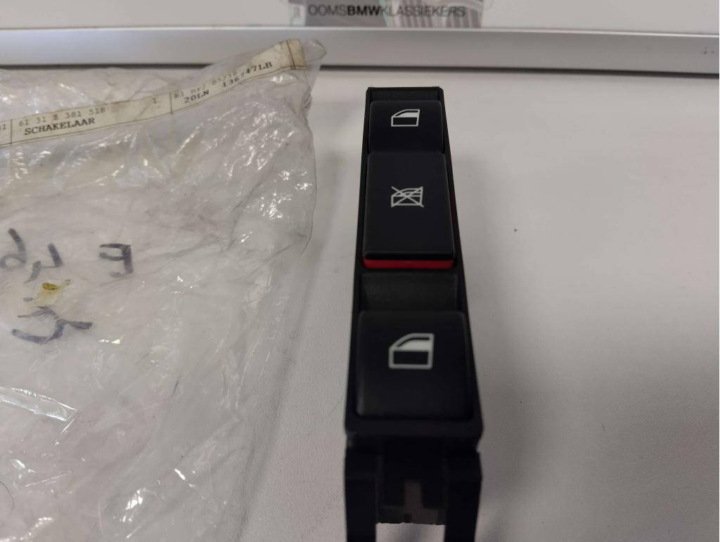 BMW E46 schakelaar raambediening links 61318381518 NIEUW, Auto-onderdelen, Niet ingevuld, Niet ingevuld, Nieuw, Ophalen of Verzenden