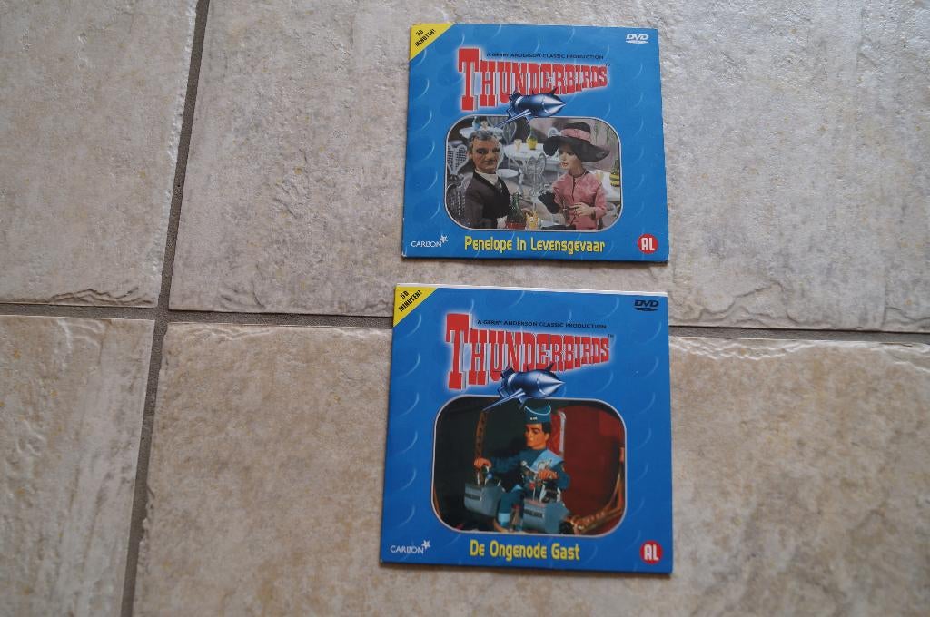 2 thunderbirds DVD's, Alle leeftijden, Ophalen of Verzenden, 1940 tot 1960, Zo goed als nieuw