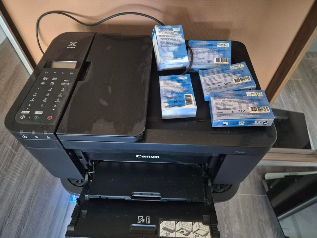 Canon Pixma TR4550 All-in-One Printer met cartridges, Computers en Software, Printers, Ophalen of Verzenden