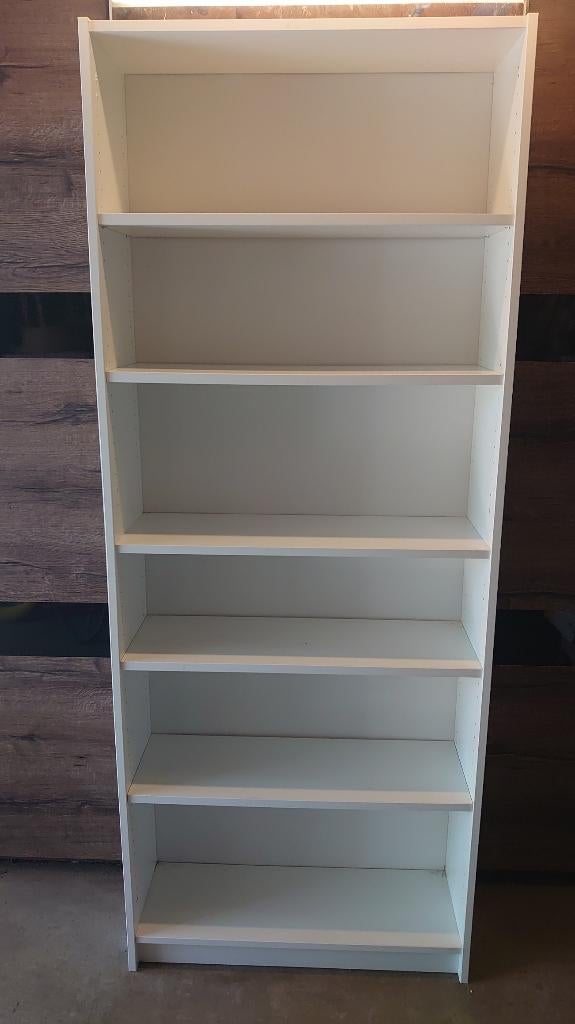 IKEA BILLY  witte boekenkast verstelbare planken, Ophalen, Met plank(en), Gebruikt, 200 cm of meer