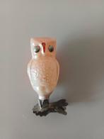 Oude kerstbal van glas uil, Ophalen of Verzenden