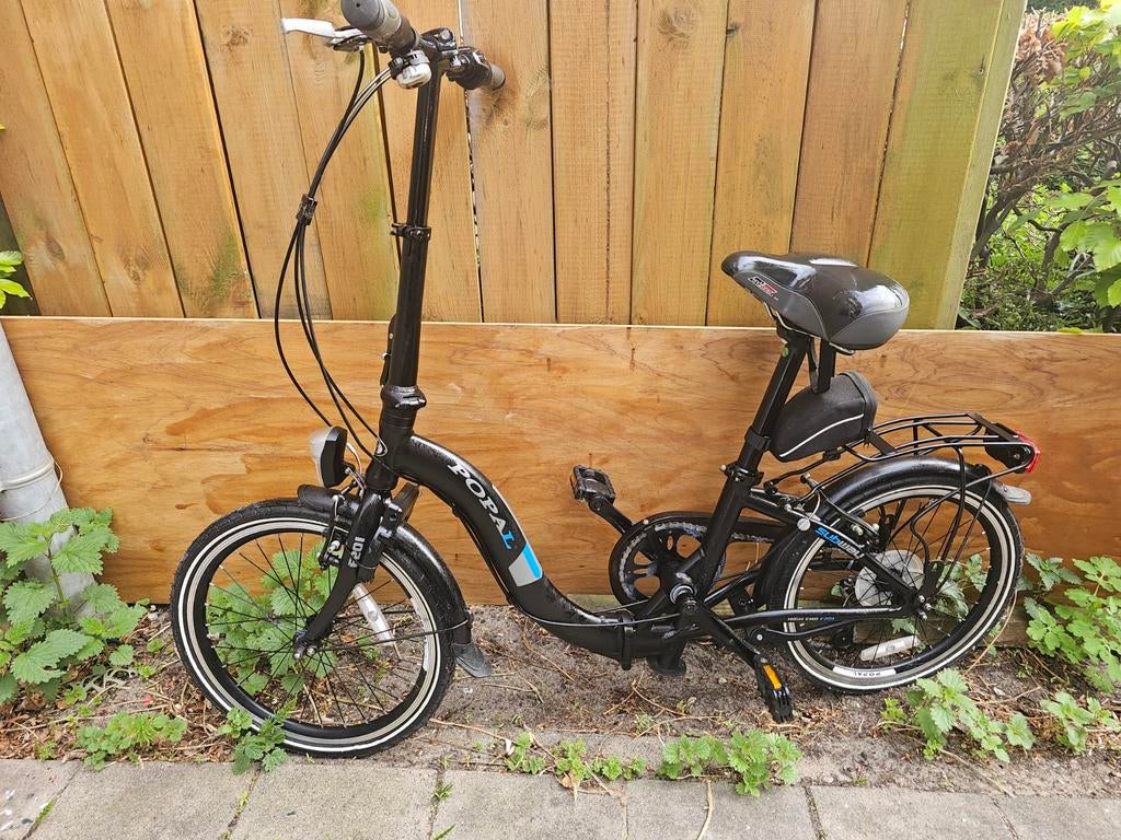 Popal vouwfiets 18 inch, 6 versnellingen, lage instap, Fietsen en Brommers, Fietsen | Vouwfietsen, Versnellingen, Zo goed als nieuw