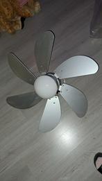 Zilveren plafondventilator met lamp, Ophalen, Plafondventilator