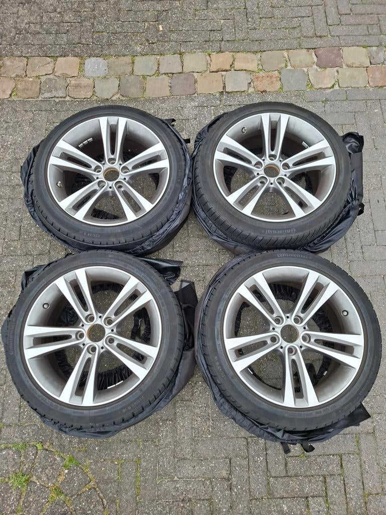 BMW 3 serie Styling 397 18 inch winterset velgen met banden, Ophalen, 18 inch, Gebruikt, Banden en Velgen