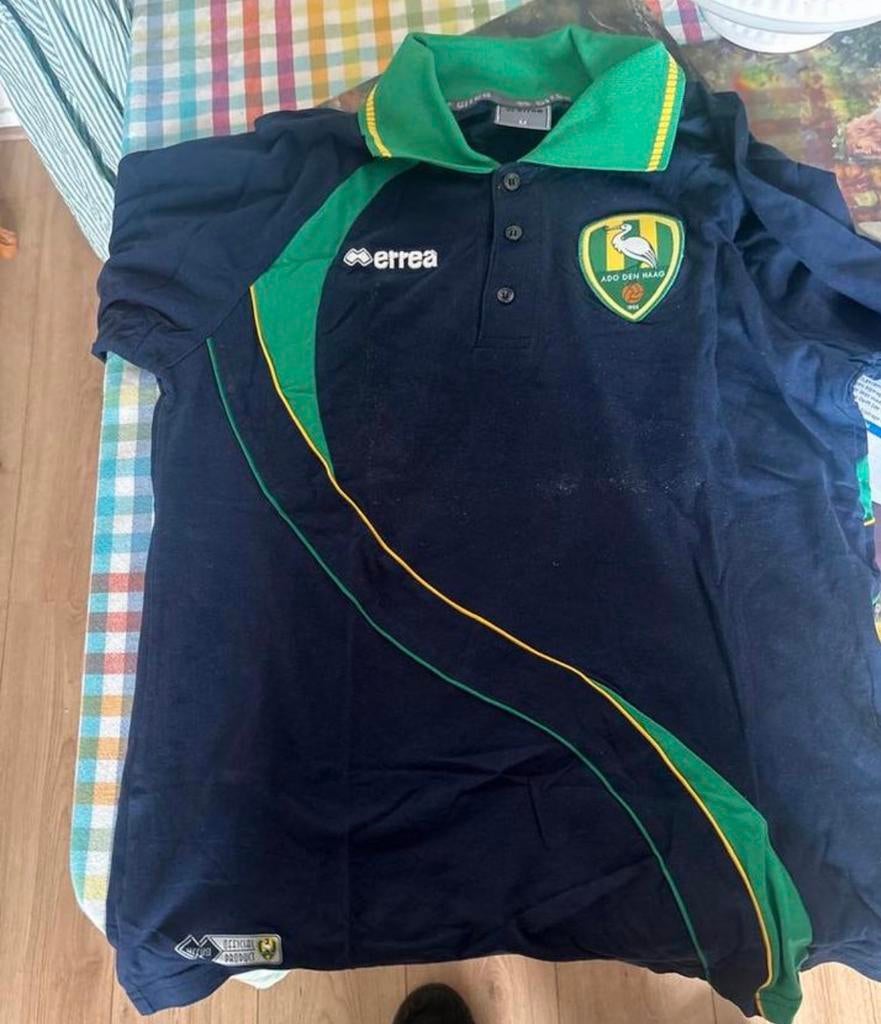 Errea ADO Den Haag polo shirt maat m, Ophalen of Verzenden, Gedragen, Maat 48/50 (M), Blauw