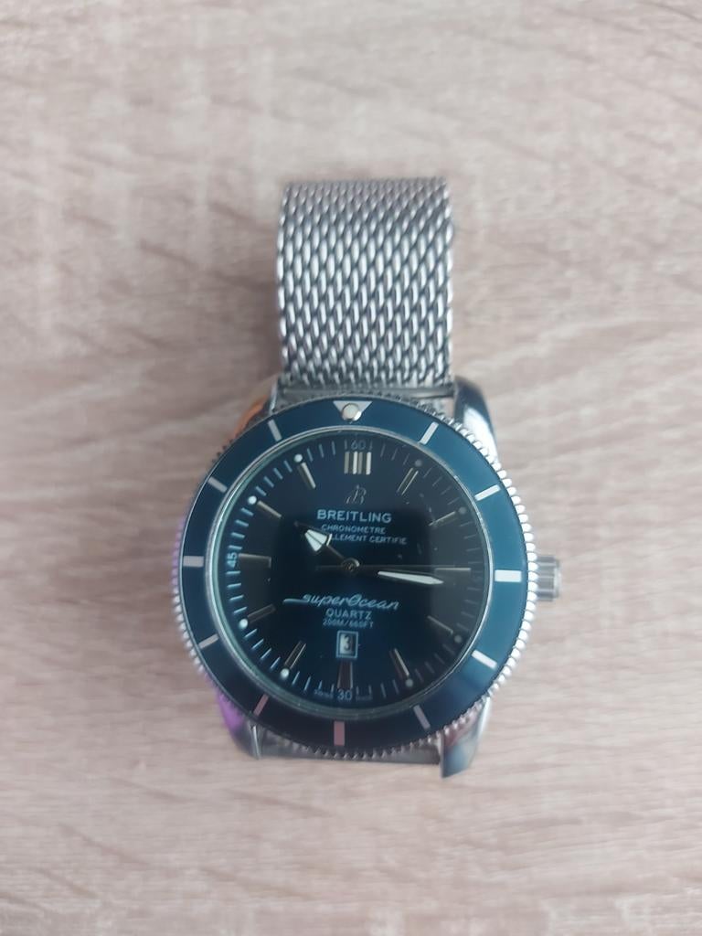 Breitling SuperOcean Quartz Horloge - Gebruikt, Staal, Gebruikt, Breitling, Polshorloge