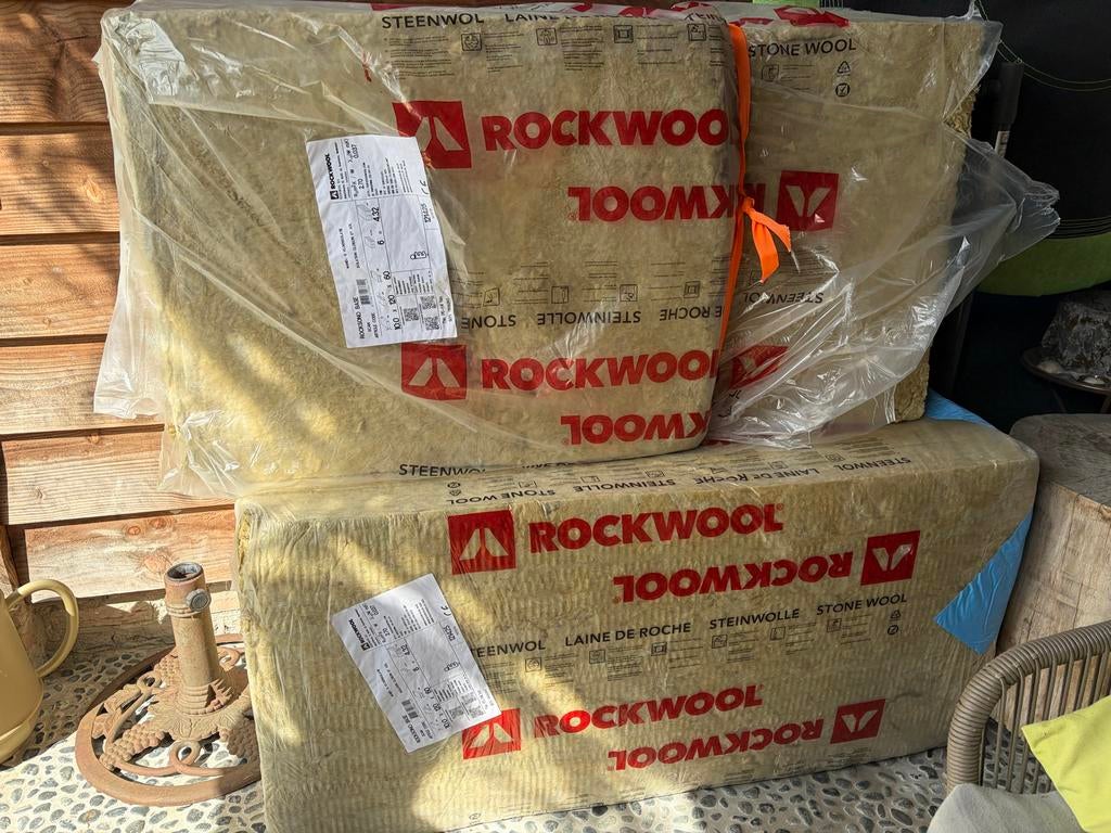 Rockwool steenwol isolatieplaten, Ophalen, 12 cm of meer, Nieuw, Steenwol