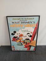 Ingelijste poster van mickey en mini mouse vintage 1933, Verzamelen, Ophalen, Rechthoekig Staand, Met lijst, Zo goed als nieuw