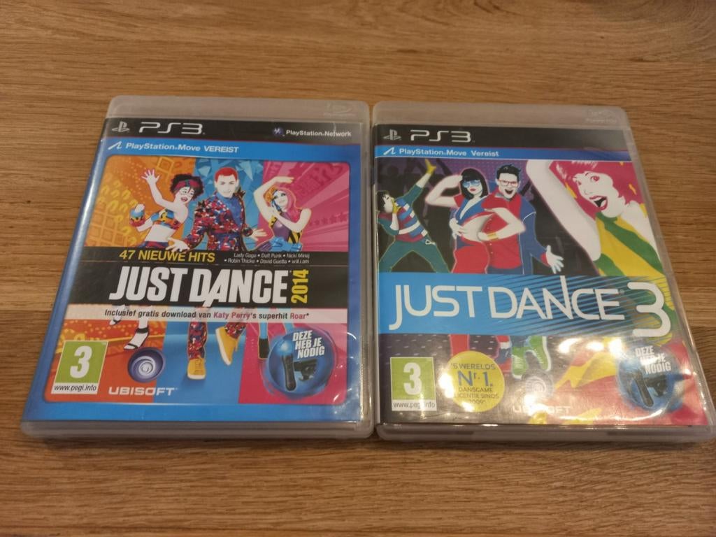 Just dance 2014 en 3 playstation 3, Spelcomputers en Games, Games | Sony PlayStation 3, 1 speler, Ophalen of Verzenden, Zo goed als nieuw