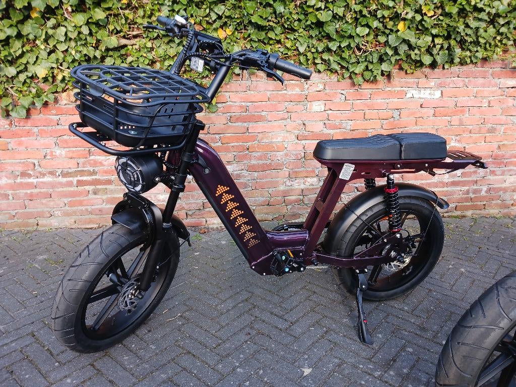 E-bike D50 lage instap 80 km bereik Mand €60,= 1jr Garantie, Fietsen en Brommers, Elektrische fietsen, Nieuw, 47 tot 51 cm, 50 km per accu of meer