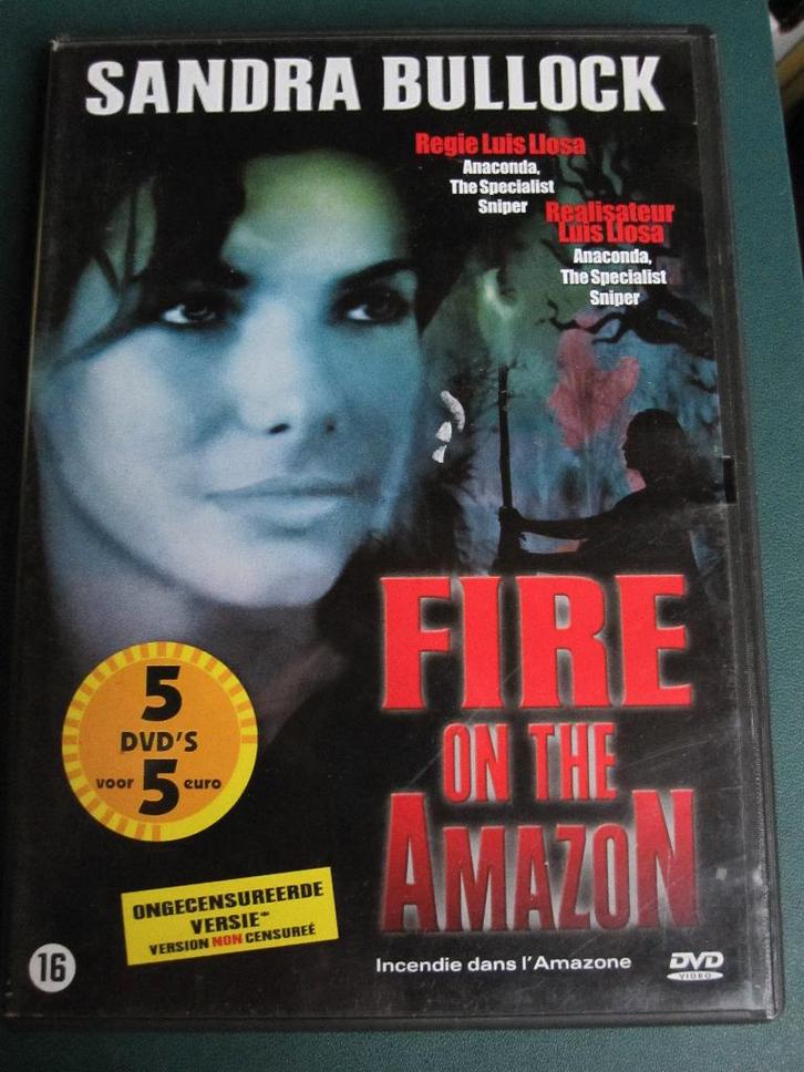 Fire on the Amazon (1993), Cd's en Dvd's, Dvd's | Actie, Zo goed als nieuw, Actie, Vanaf 16 jaar, Ophalen of Verzenden