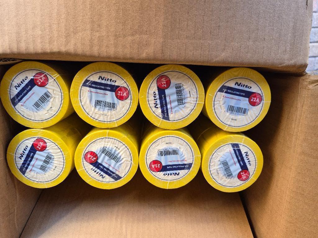 nitto pvc insulating tape 21a geel, Overige materialen, Nieuw, Minder dan 5 m², Ophalen