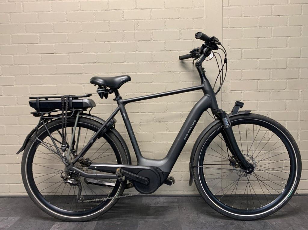 BATAVUS Finez E-Go Sport No Bat Heren Smokingzwart Mat 57cm, Fietsen en Brommers, Elektrische fietsen, Gebruikt, Batavus, 55 tot 59 cm