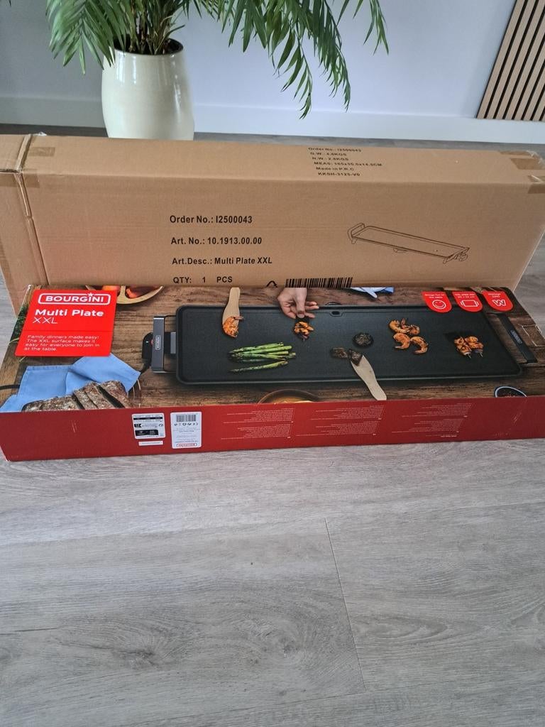 NIEUW IN DOOS* BOURGINI multi plate XXL., Ophalen of Verzenden, Nieuw, 8 personen of meer
