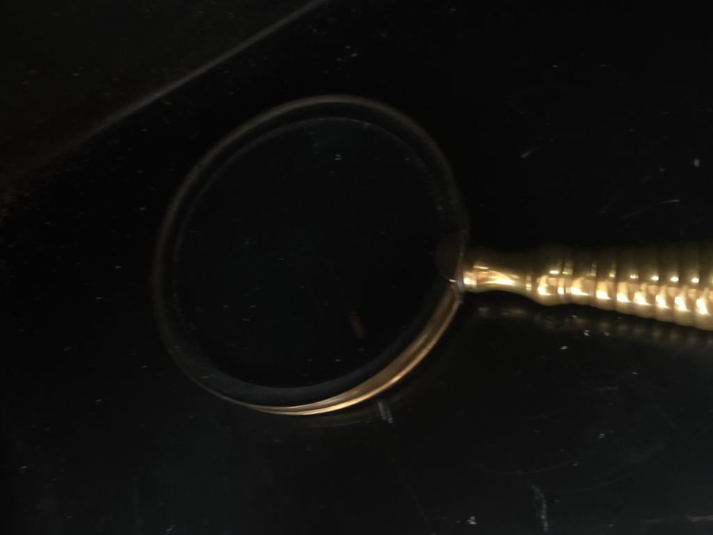 Vergrootglas met messing handvat, Antiek en Kunst, Ophalen of Verzenden