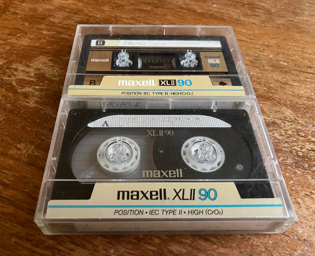 2 Maxell XLII90 1985-1987 Gebruikte Cassettebandjes, Gebruikt, 2 t/m 25 bandjes, Overige genres, Ophalen of Verzenden