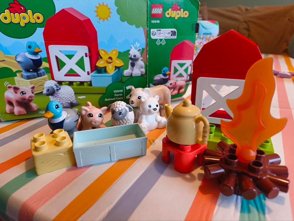 Duplo set met ijsberen, theepot en kampvuur, Kinderen en Baby's, Speelgoed | Duplo en Lego, Ophalen, Duplo