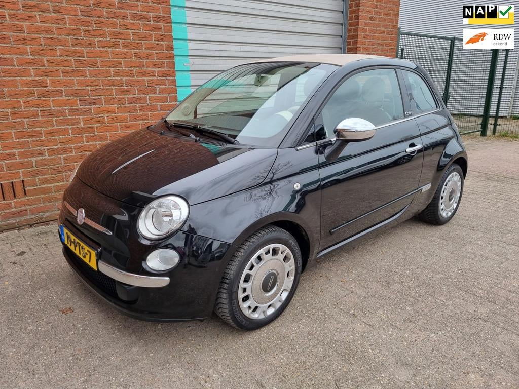 Fiat 500 C 0.9 TwinAir Lounge Cabrio AUTOMAAT! Bj:2011 NAP!, Auto's, Fiat, Euro 5, 86 pk, Gebruikt, 31 €/maand