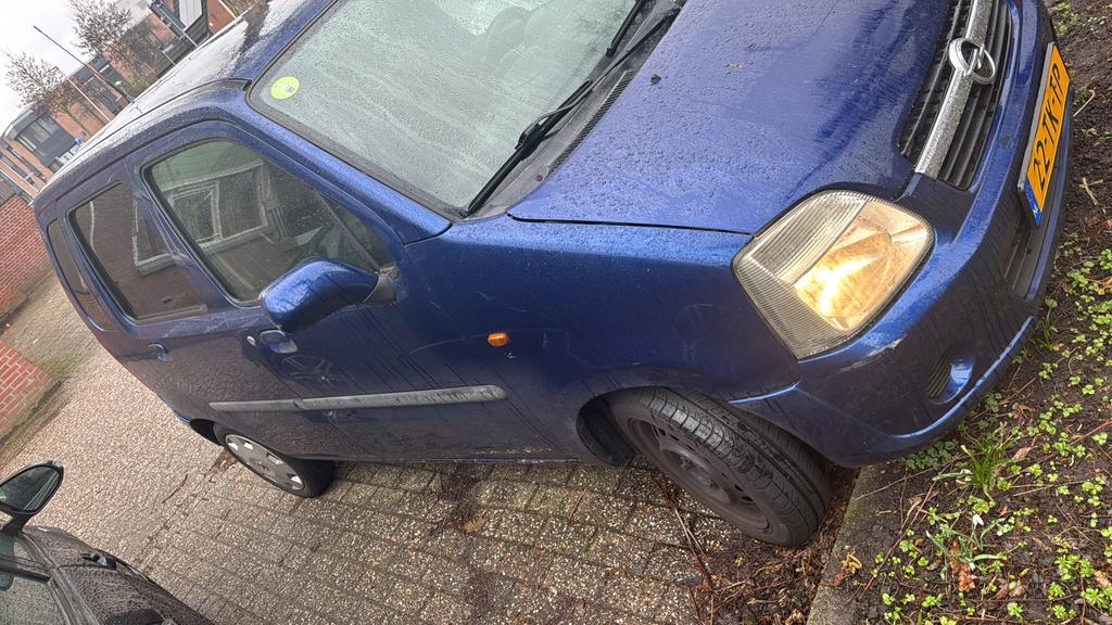€500.    Opel Agila 1.2 16V Twinport 2006 Blauw, Ophalen of Verzenden, Voor, Opel, Deur