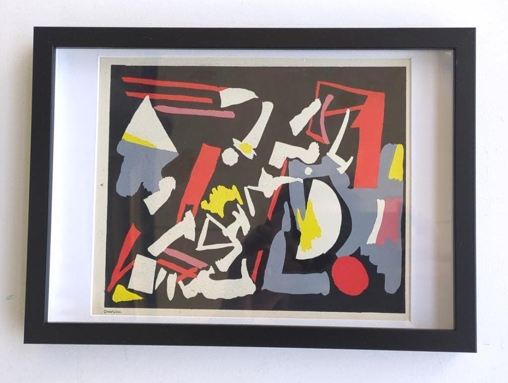 Youla Chapoval color pochoir 1952, Antiek en Kunst, Kunst | Litho's en Zeefdrukken, Ophalen of Verzenden