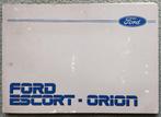 Handleiding Ford Escort - Orion, Verzenden