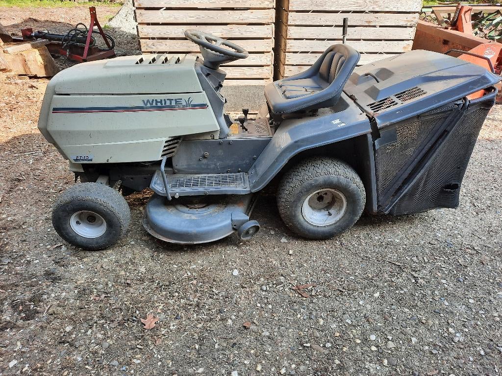 White mtd et-13 zitmaaier, Ophalen, White, 90 tot 120 cm, Gebruikt