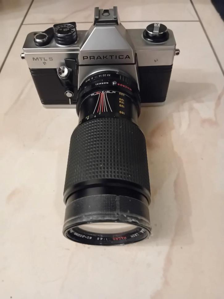 Praktica MTL 5 Spiegelreflexcamera met Zoomlens, Audio, Tv en Foto, Fotocamera's Analoog, Gebruikt, Spiegelreflex, Ophalen of Verzenden