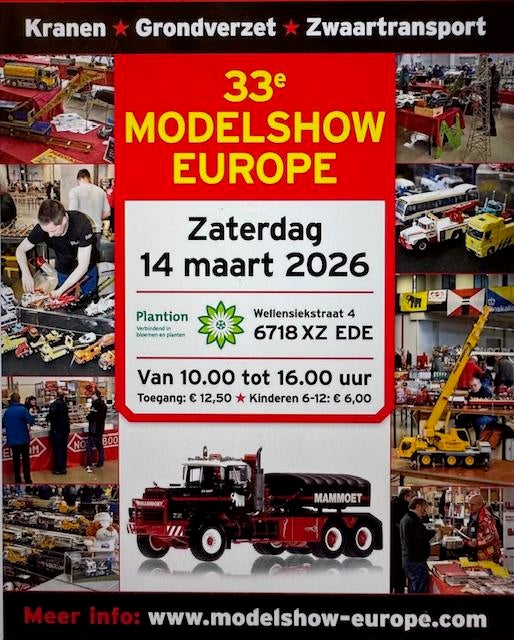 Zaterdag 14-3 modelshow EDE, Ophalen of Verzenden, Zo goed als nieuw, Bus of Vrachtwagen, Wsi