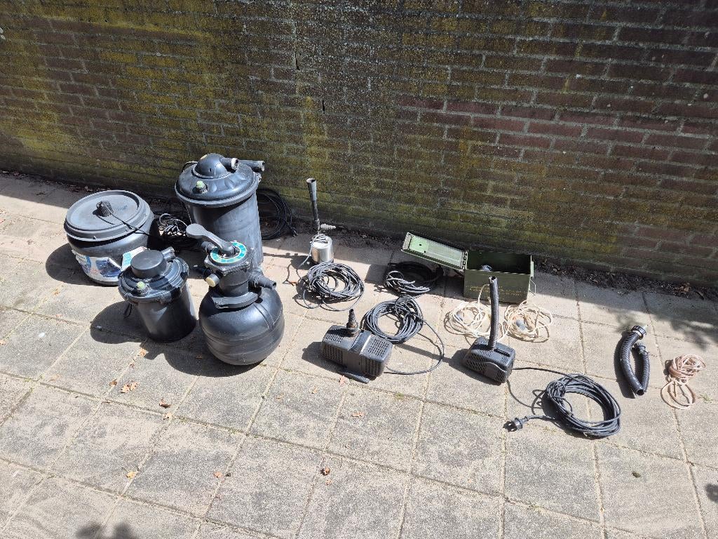 Vijver pomp - set, Ophalen, Gebruikt, Vijverpomp