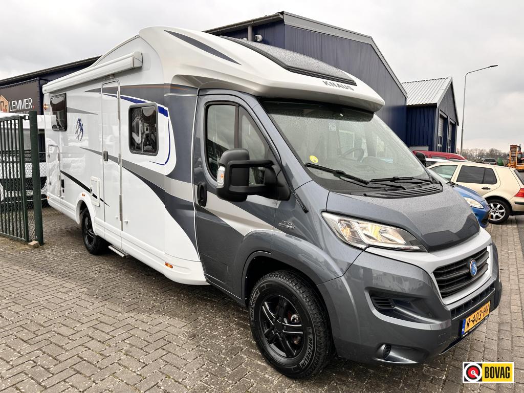 Knaus Sky Wave 700 MEG Airco, Luchtvering etc., Caravans en Kamperen, Ringverwarming, Luifel, Fiat, Airbags