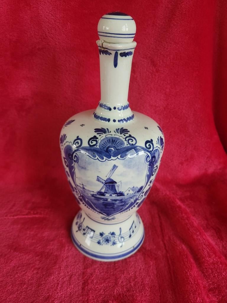 Delftsblauwe kan met stop en speeldoos - De Korenaer, Ophalen