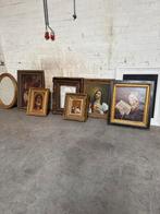 8 schilderijen en lijsten, Antiek en Kunst, Ophalen