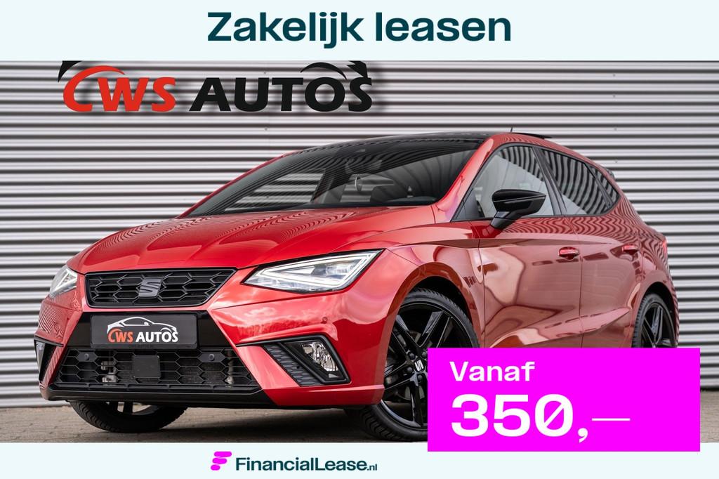 SEAT Ibiza FR 1.5 TSI Sport Black Ed. VIRTUAL*LED*PANO*LANE*, 1131 kg, Stof, Gebruikt, Zwart