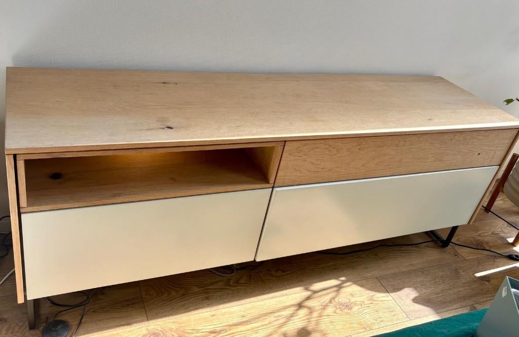 Xooon Lindfield hoge kast en Xooon Lindfield laag dressoir, Huis en Inrichting, Kasten | Dressoirs, Ophalen, Met deur(en), 50 tot 100 cm