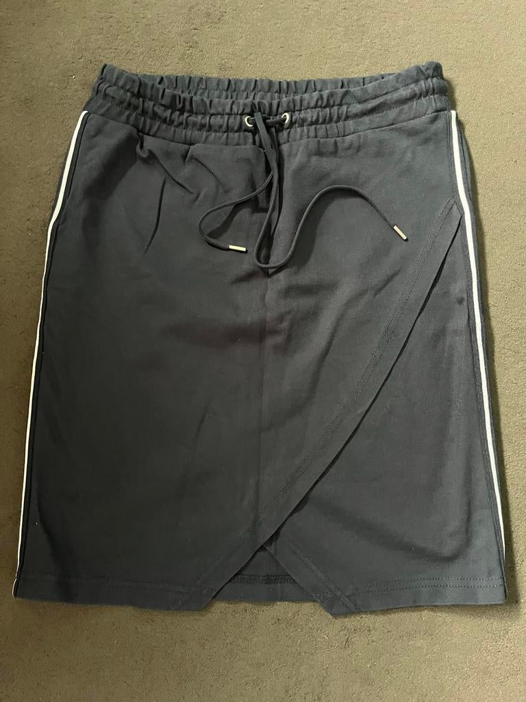 Soya Concept donkerblauwe rok met overslag, maat M, Kleding | Dames, Maat 38/40 (M), Blauw, Ophalen of Verzenden, Knielengte