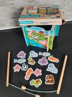 Houten visspel met magneet hengels in doos dieren v.d. zee, Ophalen of Verzenden, Zo goed als nieuw, Overige typen