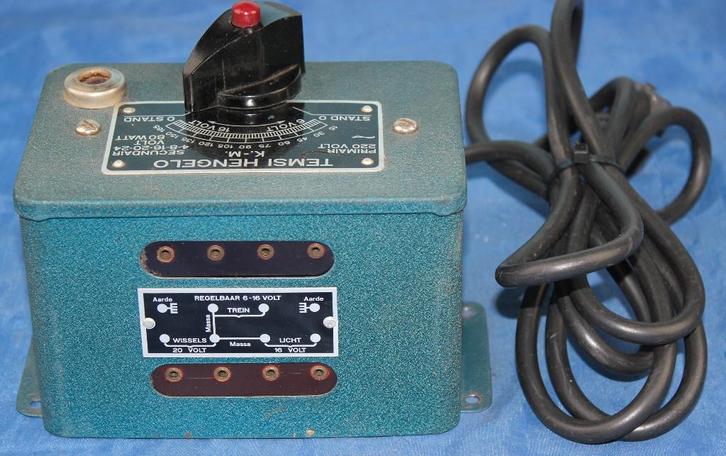 Temsi regelbare AC transformator 80 Watt,, Hobby en Vrije tijd, Modeltreinen | H0, Transformator of Voeding, Wisselstroom, Overige merken