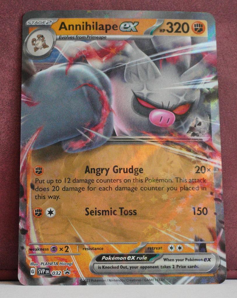 Annihilape EX 032 SV Black Star Promos Pokémon Kaart, Verzenden, Nieuw, Losse kaart