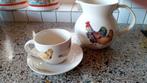 servies Jet ter Steege Chicken schenkkan+kop&schotel, Huis en Inrichting, Keuken | Servies, Ophalen of Verzenden, Zo goed als nieuw