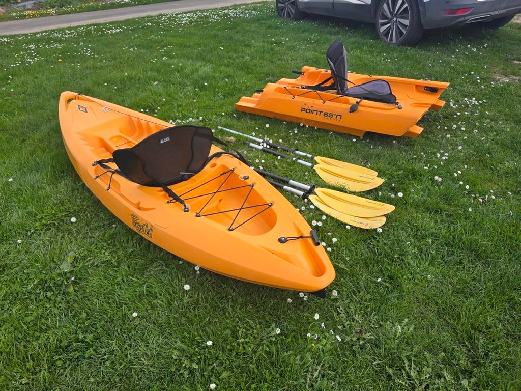 Deelbare sit-on-top kano / kajak Tequila van Point 65, Watersport en Boten, Kano's, Ophalen, Twee personen, Kajak