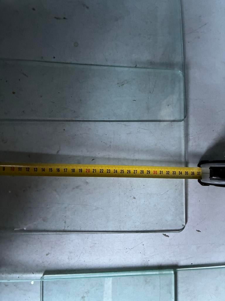 2 glaspaaltjes 2st 35x18,5 cm, Minder dan 50 cm, Minder dan 50 cm, Ophalen of Verzenden, Zo goed als nieuw