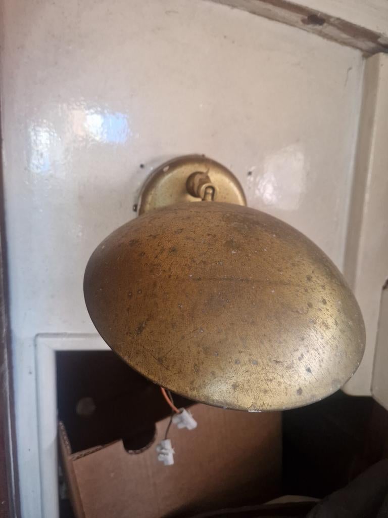 Koperen bootlampen, Ophalen, Gebruikt, Binnenverlichting