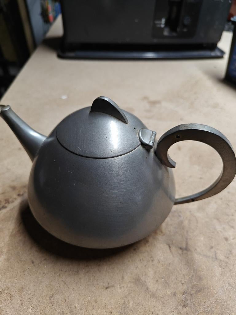 Vintage Tinnen Theepot - Zeister Tin Industrie, Ophalen of Verzenden