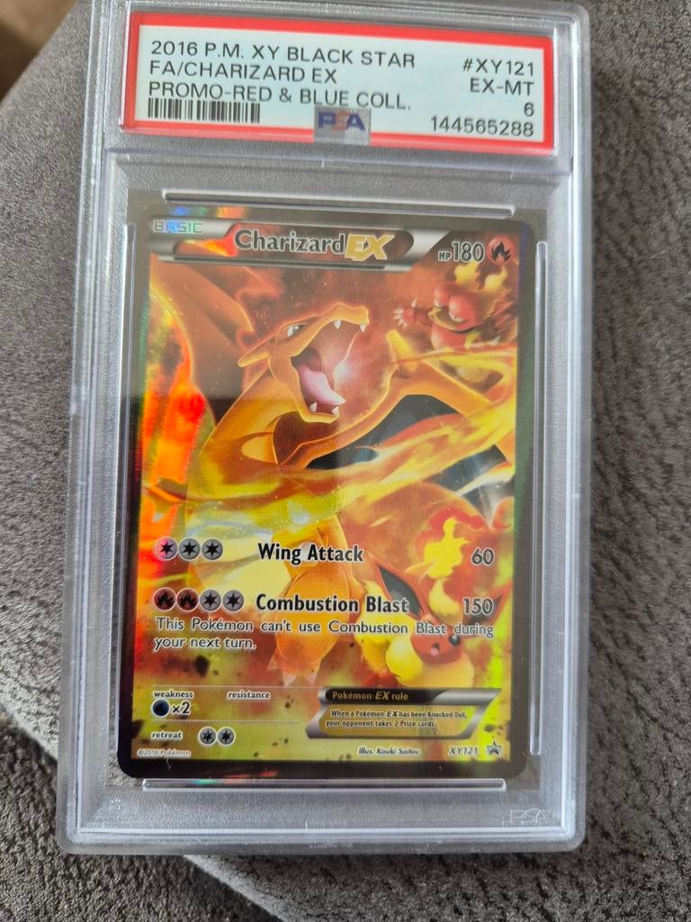 Charizard Promo XY121 in PSA6, Hobby en Vrije tijd, Verzamelkaartspellen | Pokémon, Ophalen of Verzenden