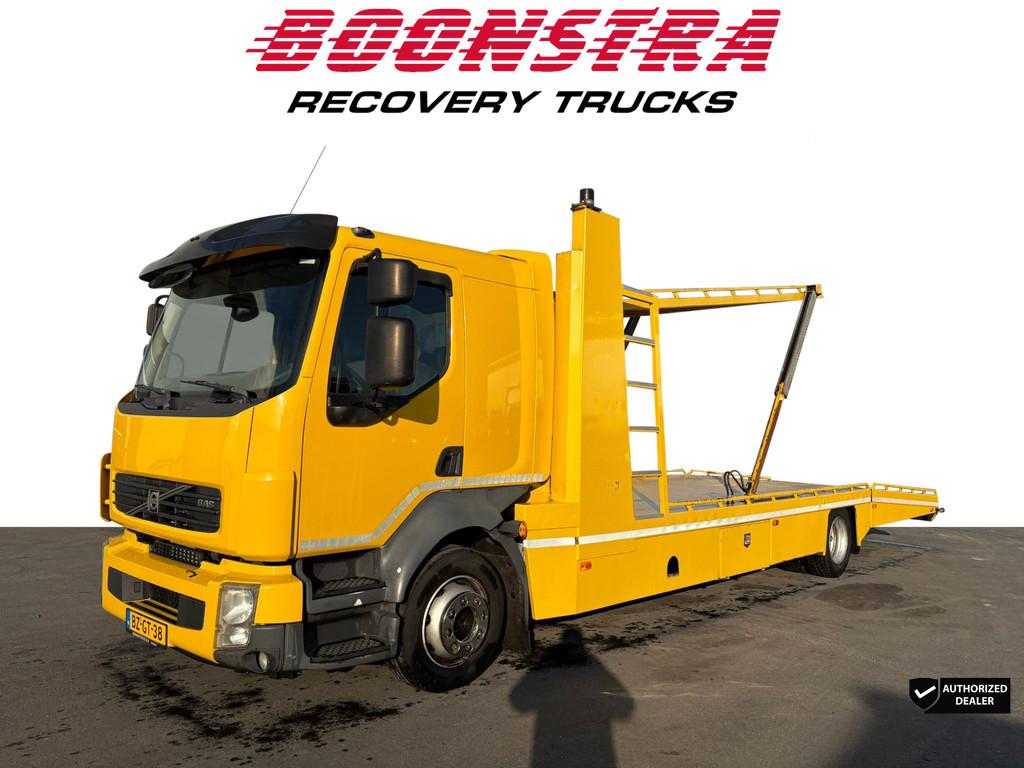 Volvo FL 240 Tijhof 3-Lader Winch Autotransporter (bj 2011), Euro 5, Zwart, Overige kleuren, Origineel Nederlands